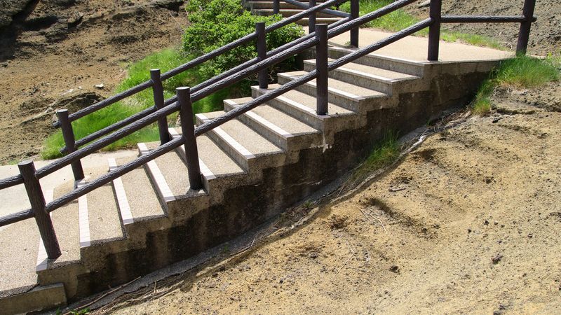 Remains of Stairs Up Kamome Island